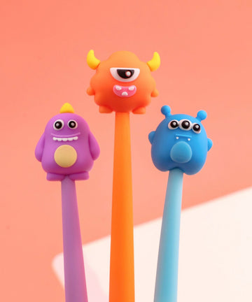 Grotesque Limited Monster Silicone Pen Set Of 3